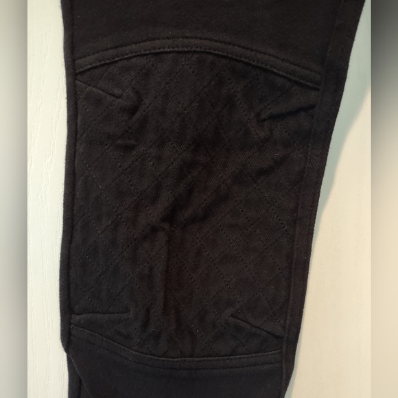 Hue Black Moto Leggings with Zipper Accents Size Medium - Picture 5 of 7